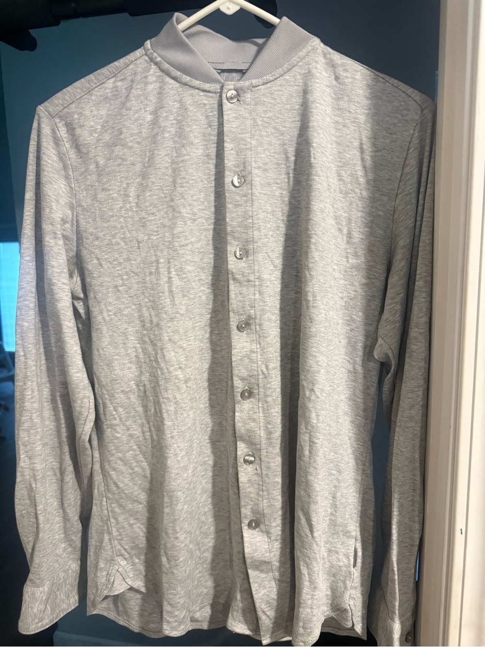 Calvin Klein Heather Gray Slim Fit Shirt